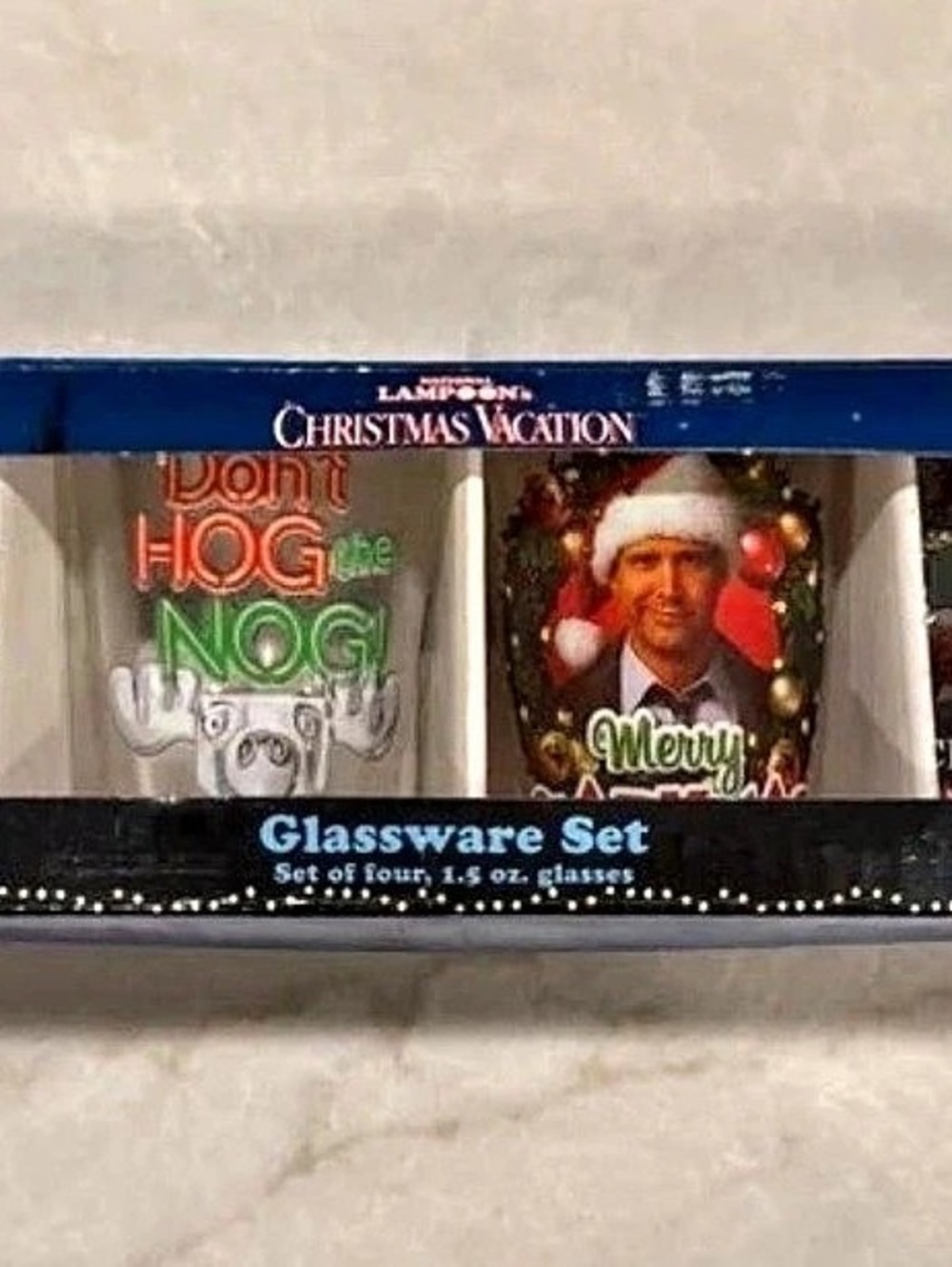 National Lampoon’s Christmas Vacation 1.5oz Shot Glasses - set of 4